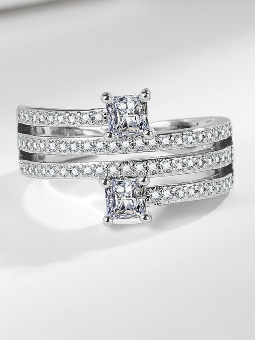 Multi band CZ ring size 7.5